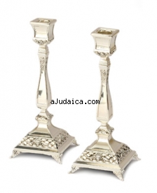 Silver Plated Candlesticks by aJudaica