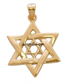 Double Star of David Pendant by aJudaica