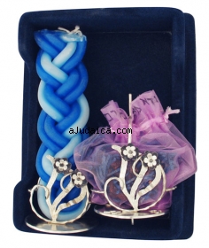 Sterling Silver Flower Havdalah Set by aJudaica