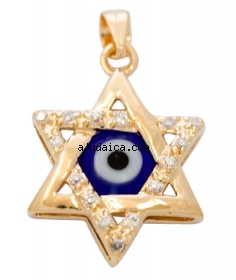 Star of David Eye Pendant by aJudaica