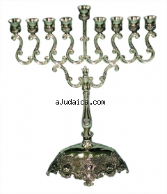 Small Nickel Menorah by aJudaica