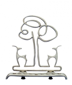 Hanukkah Menorah Deer by Shraga Landesman by aJudaica