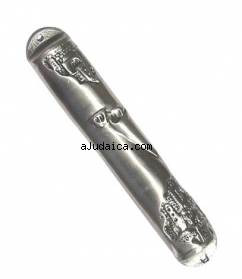 Antique Pewter Mezuzah by aJudaica