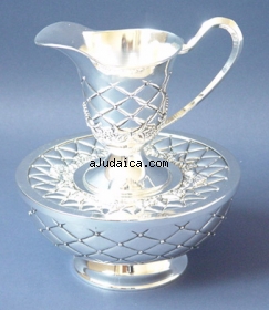 Silver Plated Mayim Achronim Hand Wash Cup by aJudaica