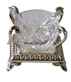 Salt Dish with glass holder by aJudaica