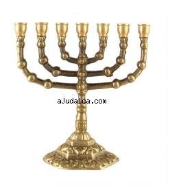 Small 7 Branch Menorah by aJudaica