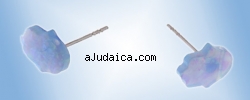 Sterling Silver Hamsa Opal Earrings by aJudaica