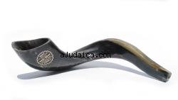 Black Rams Horn Shofar 12"-18" - Polished by aJudaica