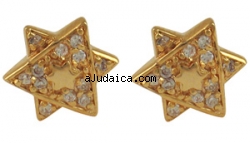 Gold Filled Star of David Earrings by aJudaica