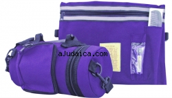 Purple Tefillin Carrier with Tallit bag - New by aJudaica