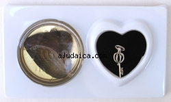 Luck Key Pendant with Pearl by aJudaica