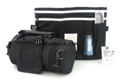 Black Tefillin Carrier with Tallit bag - New by aJudaica