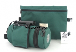Green Tefillin Carrier with Tallit bag by aJudaica