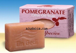 Natural Hand Made Olive Oil Soap with Pomegranate by aJudaica