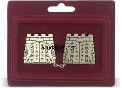 Ten Commandments Tallit Clips by aJudaica