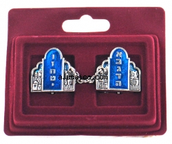 Tallit Clips - Luchot Habrit by aJudaica
