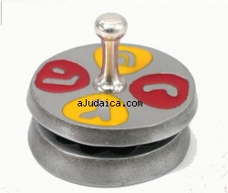 Pewter Plated Dreidels by aJudaica