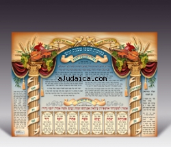 Sukkot "Ushpizin" Poster by aJudaica