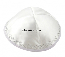 Chain design Satin Kippah by aJudaica