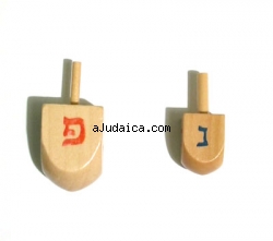 Wood Dreidles by aJudaica