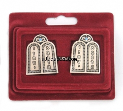 Tallit Clips - Luchot Habrit by aJudaica