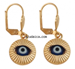 Gold Filled "Evil Eye" Protection Earrings by aJudaica