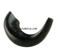 Medium Black Rams Horn Shofar - Polished by aJudaica