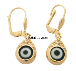 Gold Filled "Evil Eye" Protection Earrings by aJudaica