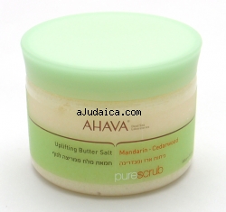 AHAVA Uplifting Butter Salt. Mandarin - Cedarwood by aJudaica