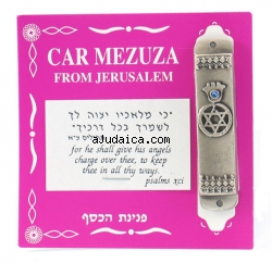 Star of David Car Mezuzah by aJudaica
