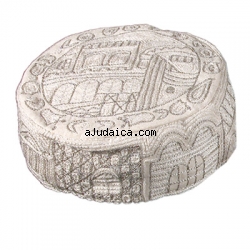 Hand Embroidered Hat by aJudaica