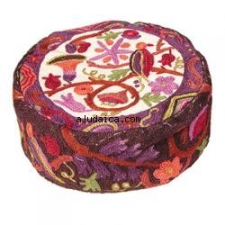 Hand Embroidered Hat by aJudaica