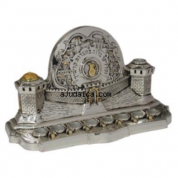 Silver Plated Menorah (Hanukia) by aJudaica