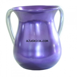 Purple Cast Aluminum Netilat Yadayim Wash Cup By Emanuel by aJudaica