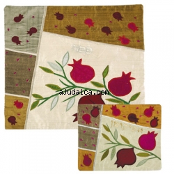 Pomegranates Raw Silk Applique