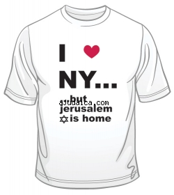 I Love N.Y. But ... T-Shirt by aJudaica