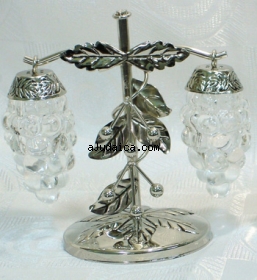 Hanging Grapes Salt and Pepper Dish by aJudaica