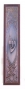 Wood and Pewter Mezuzah Case in Red-Brown colors