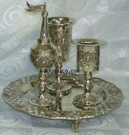 Nickel Havdalah Set by aJudaica