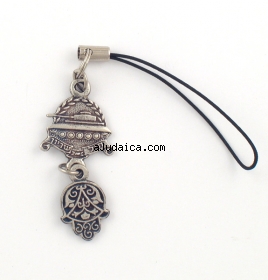 Israeli Army "Armored Corps" Hamsa Cellphone Charm by aJudaica