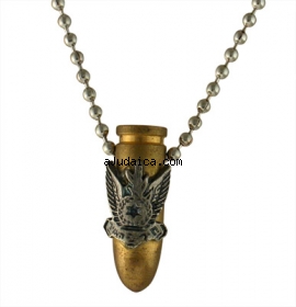 Israeli Army Bullet Bronze Pendant - Air Force by aJudaica