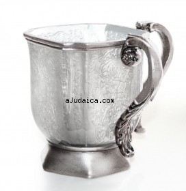 Acrylic Square White Wash Cup by aJudaica