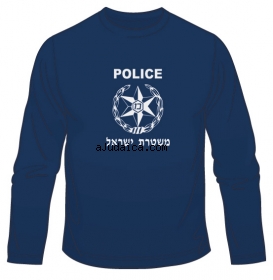 Israeli Police Long Sleeved T-Shirt by aJudaica