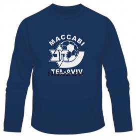 Maccabi Tel Aviv Soccer Long Sleeved T-Shirt by aJudaica