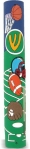 Childrens wood and rubber mezuzah - sports design