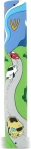 Childrens "Driving scene" wood and rubber mezuzah
