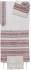 Rikmat Elimelech Handloom Woven White-Maroon Silk Tallit