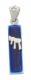 Silver-Blue-Enamel-Mezuzah-Pendant