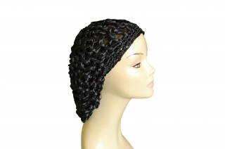 Black Crocheted Womens Snood by aJudaica