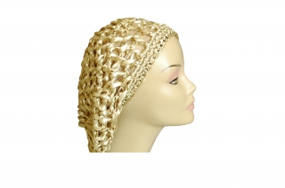 Beige Crocheted Womens Snood by aJudaica